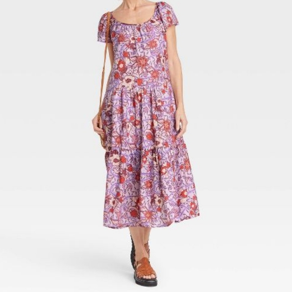 Knox Rose Dresses & Skirts - Flutter Short Sleeve A-Line Dress - Knox Rose NWT